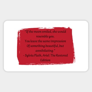 Sylvia Plath Magnet